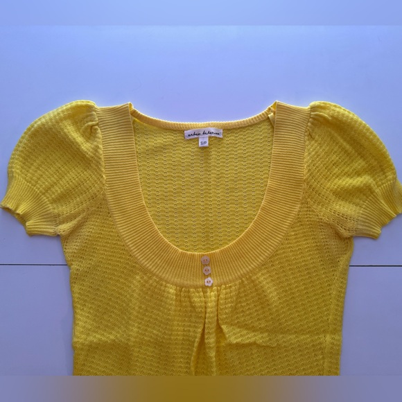 Brand New Yellow Knit Blouse - Picture 3 of 3